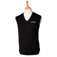 JACKSON - Henbury Men's Sleeveless V-neck Sweatshirt Black