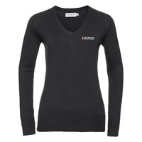 JACKSON - Ladies V-neck Sweatshirt Black